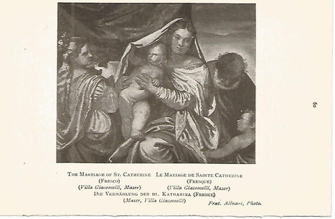 Lamina 491: VERONESE.  El matrimonio de Santa Catalina