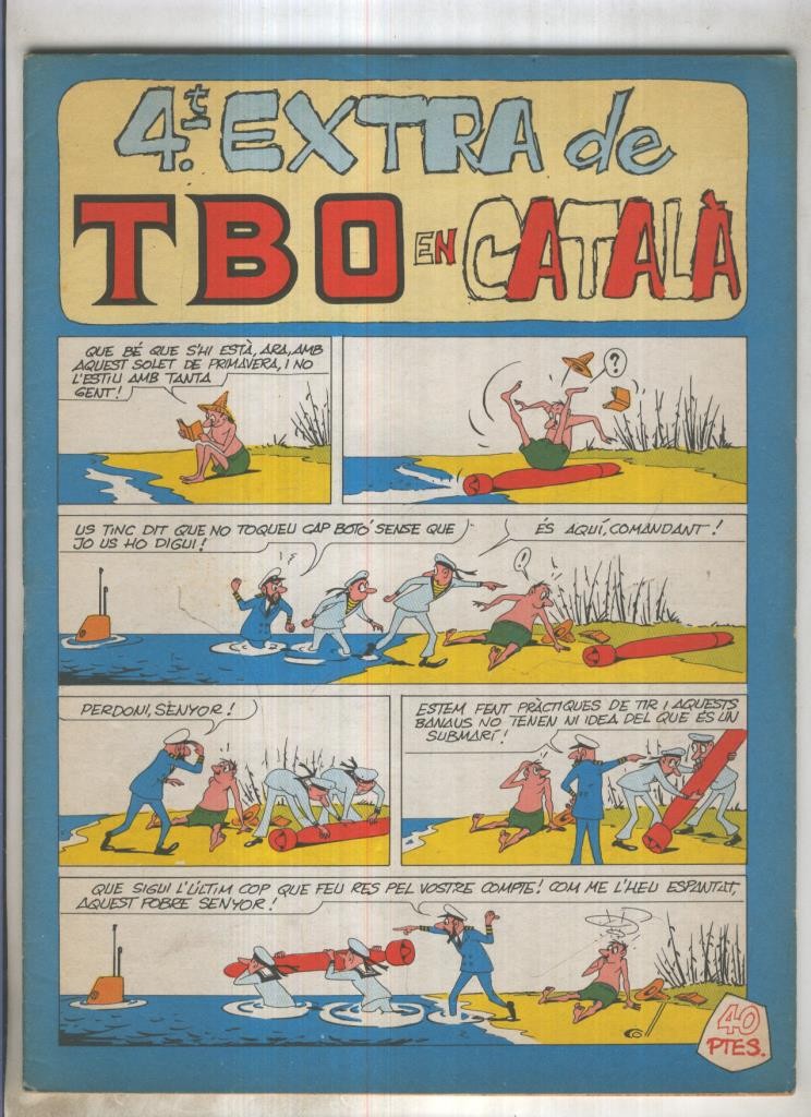 TBO extra 40 pts: cuatro extra de TBO en CATALA (numerado 1 en trasera)