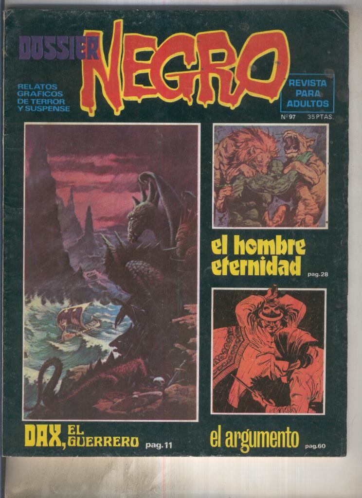 Dossier Negro numero 097 (numerado 2 en trasera)