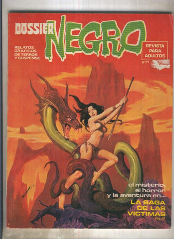 Dossier Negro numero 077 (numerado 1 en trasera)
