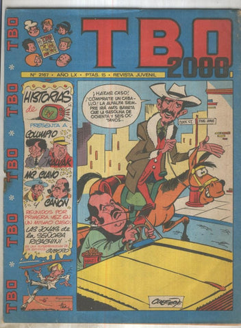 TBO 2000 numero 2167: Columpio, Kalvac, etc de Cubero