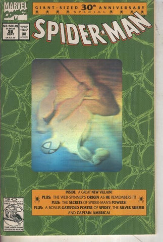 Spider-Man volumen 1 numero 026 (1992), portada con holograma