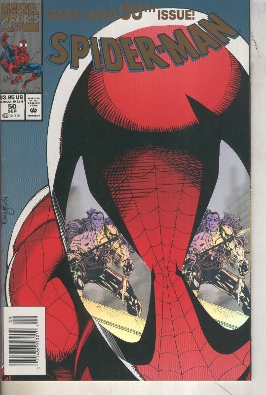 Spider-Man volumen 1 numero 050 (1994), holograma en portada