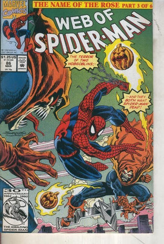 Wef of Spider-Man volumen 1 numero 086 (1992)