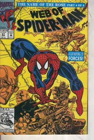 Wef of Spider-Man volumen 1 numero 087 (1992)