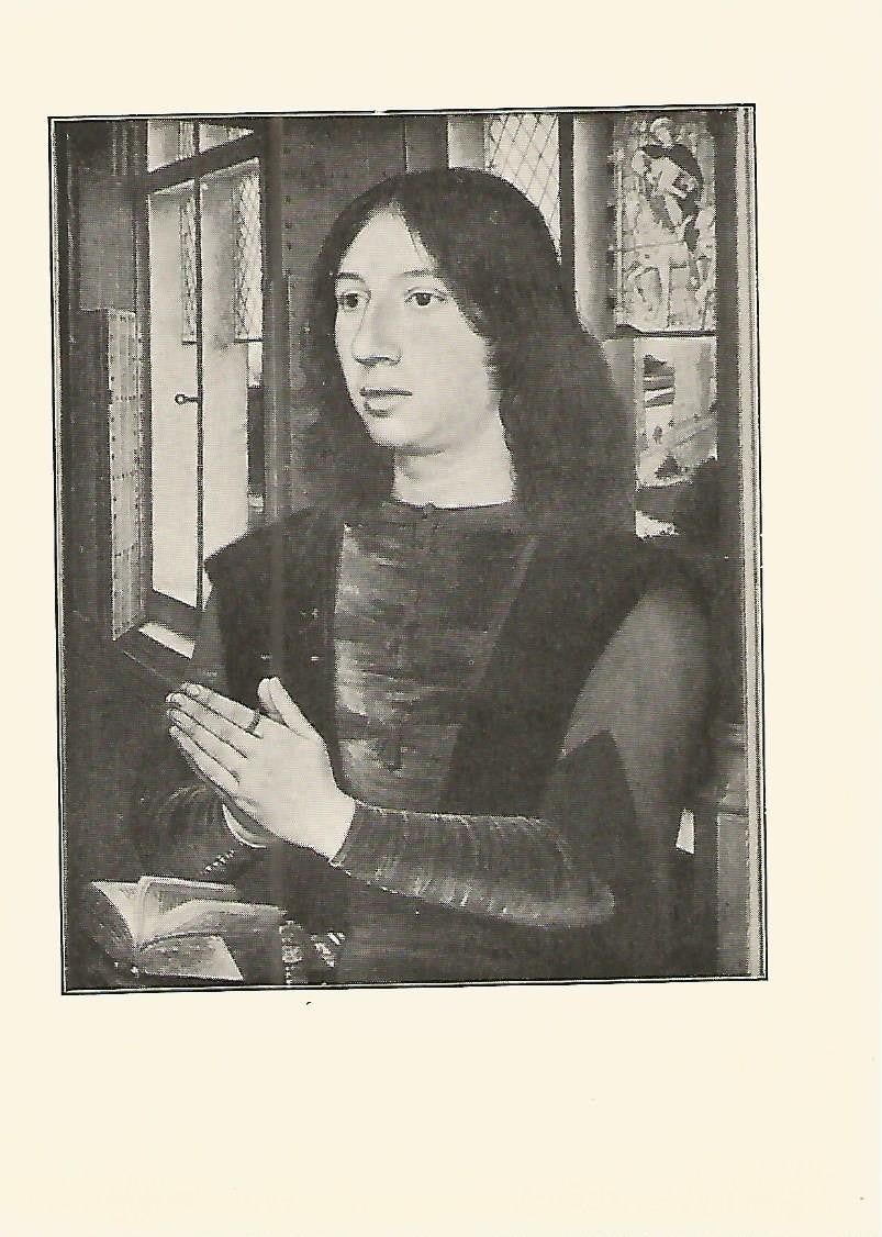 Lamina 494: MEMLING. Retrato de hombre