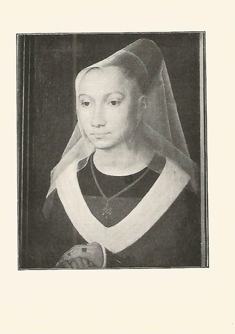 Lamina 495: MEMLING. Retrato de mujer