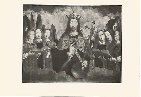 Lamina 497: MEMLING. Jesucristo rodeado de angeles