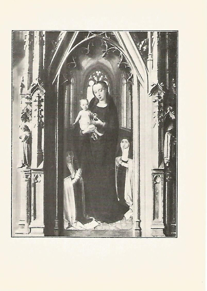 Lamina 505: MEMLING. Nuestra Señora con dos hermanas del hospital