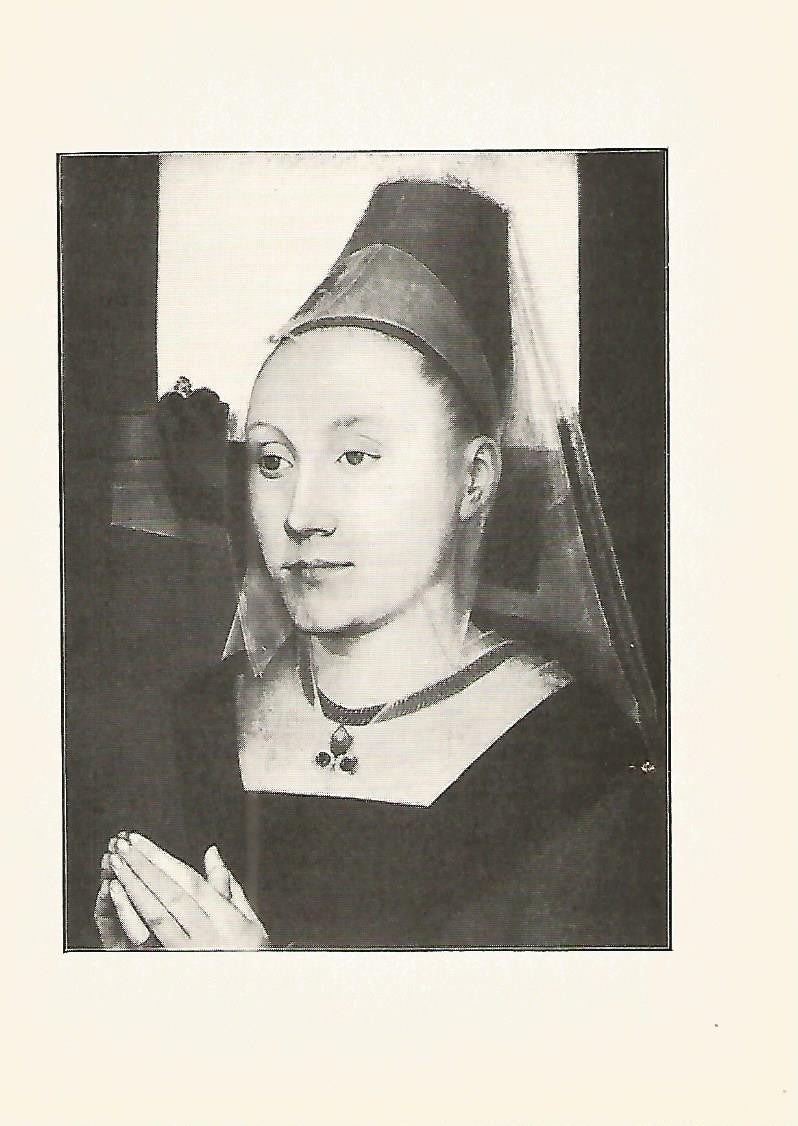 Lamina 507: MEMLING.  Retrato de la esposa de G. Moreel