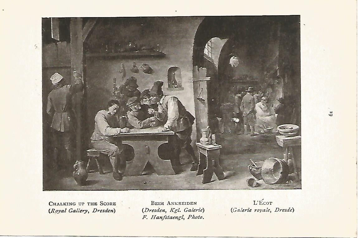 Lamina 532: TENIERS el Joven. Anotando la puntuacion