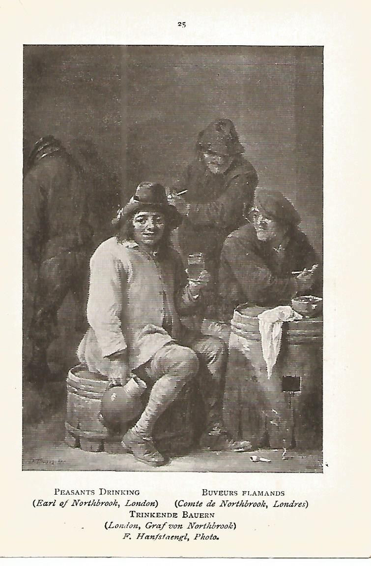 Lamina 535: TENIERS el Joven. Campesinos bebiendo