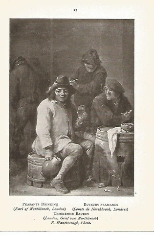 Lamina 535: TENIERS el Joven. Campesinos bebiendo