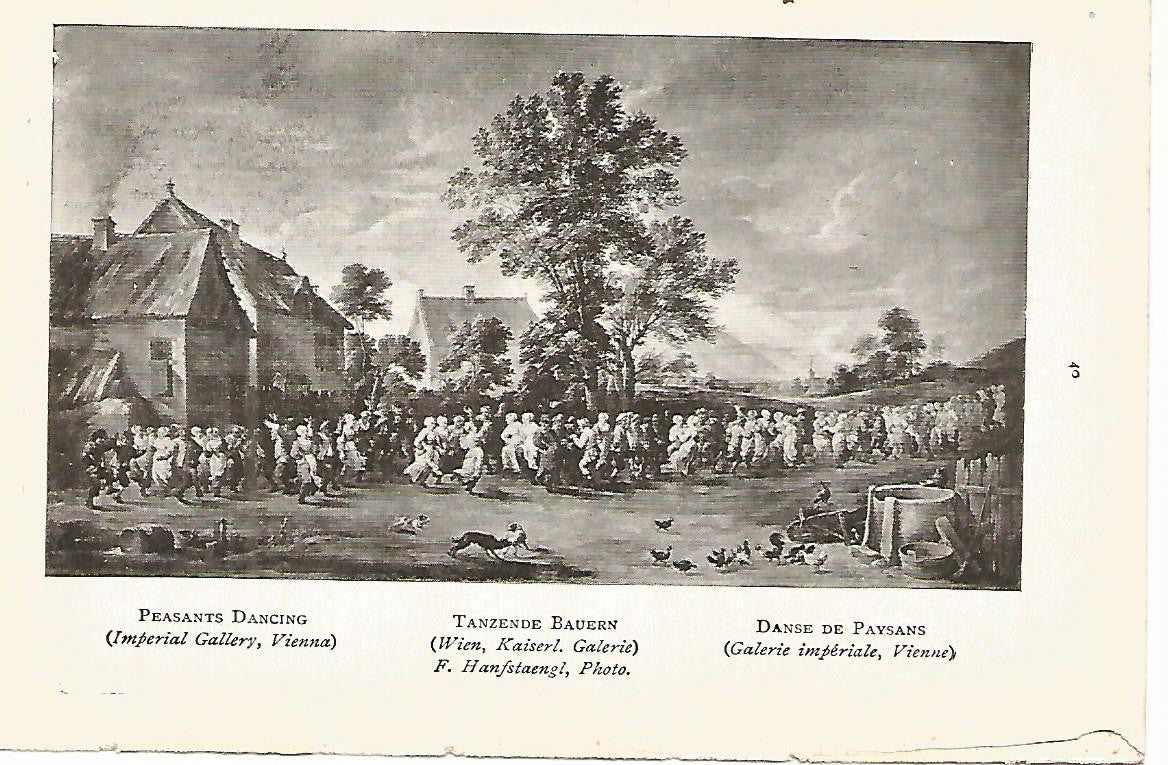 Lamina 542: TENIERS el Joven. Baile de campesinos