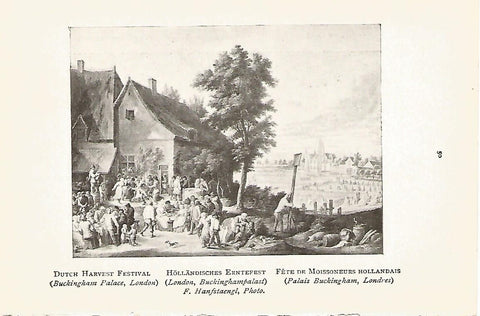 Lamina 554: TENIERS el Joven. Fiesta holandesa de la cosecha