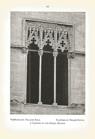 Lamina 567: MONASTERIO DE POBLET. Ventana del Palacio Real