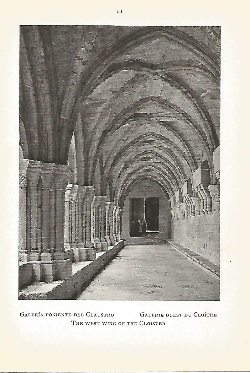 Lamina 575: MONASTERIO DE POBLET. Galeria poniente del claustro