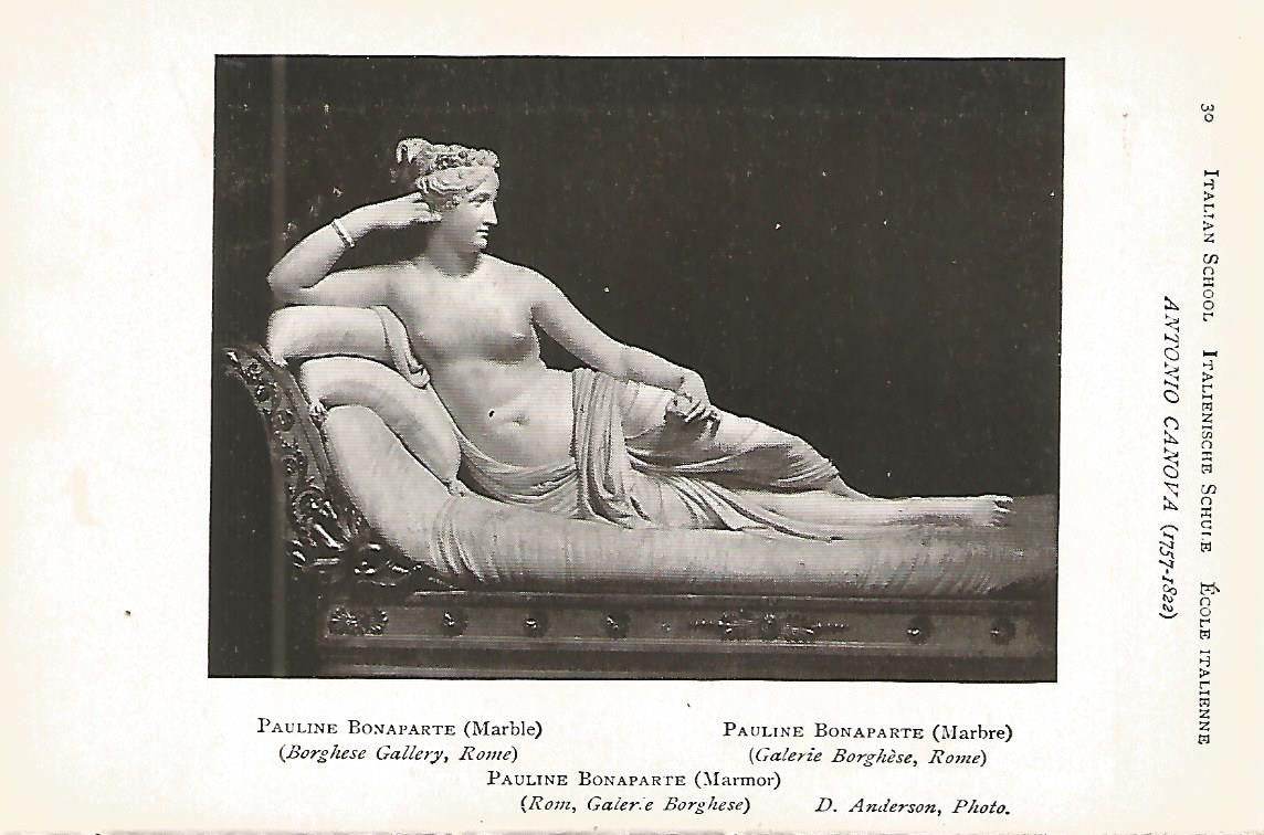 Lamina 583:  ANTONIO CANOVA. Paulina Bonaparte