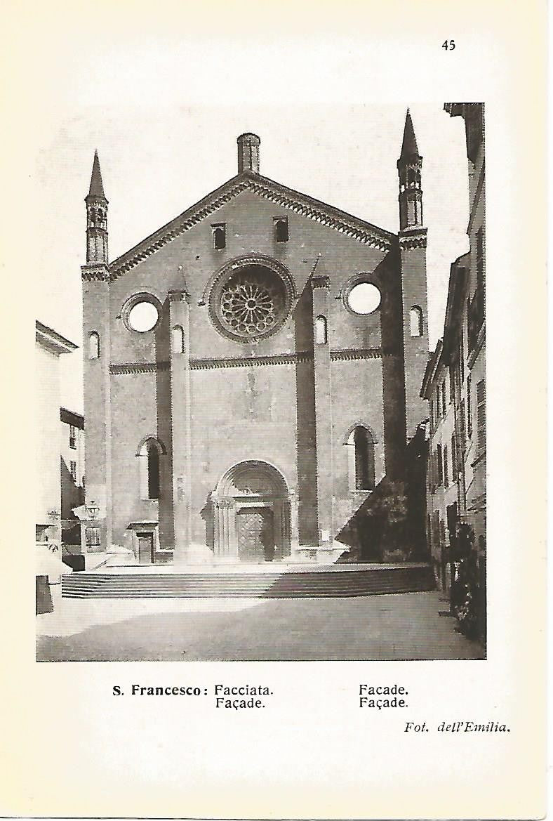Lamina 624: IGLESIA DE SAN FRANCESCO DE PIACENZA. Fachada