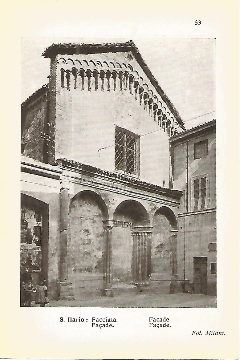 Lamina 628: IGLESIA DE SAN HILARIO DE PIACENZA. Fachada