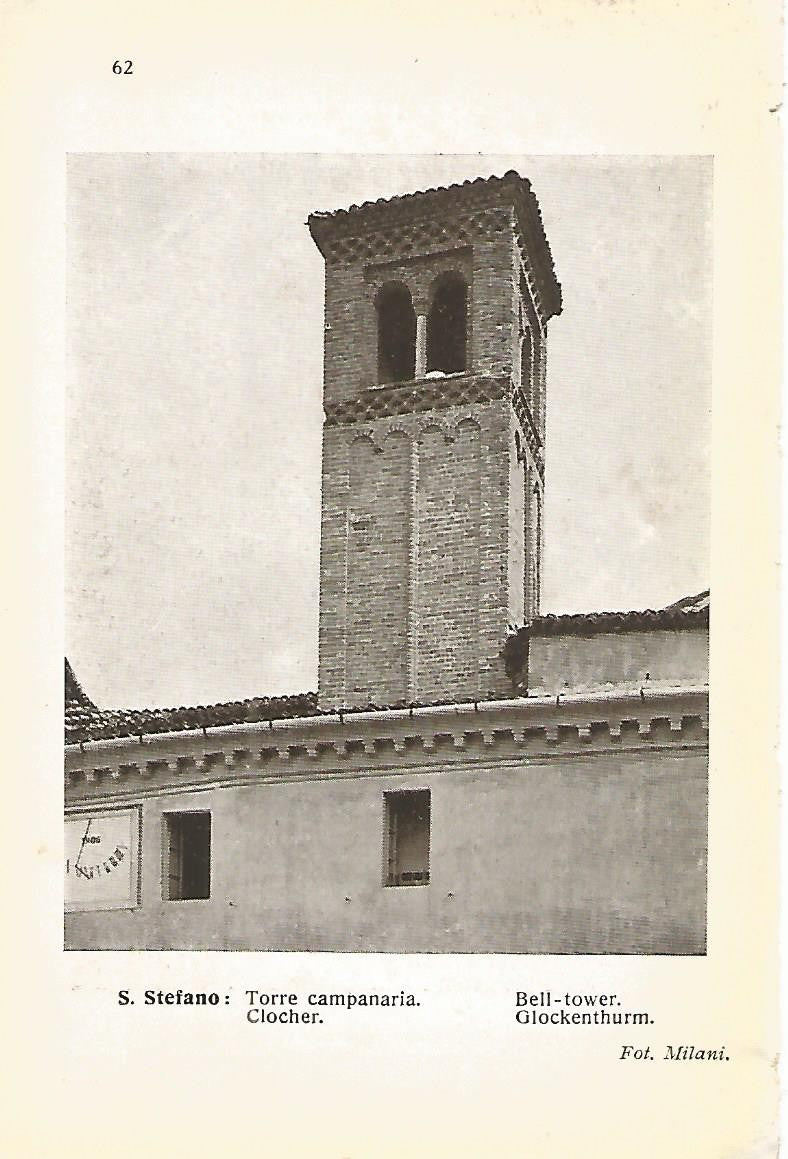 Lamina 632: IGLESIA DE SAN ESTEFANO DE PIACENZA. Campanario