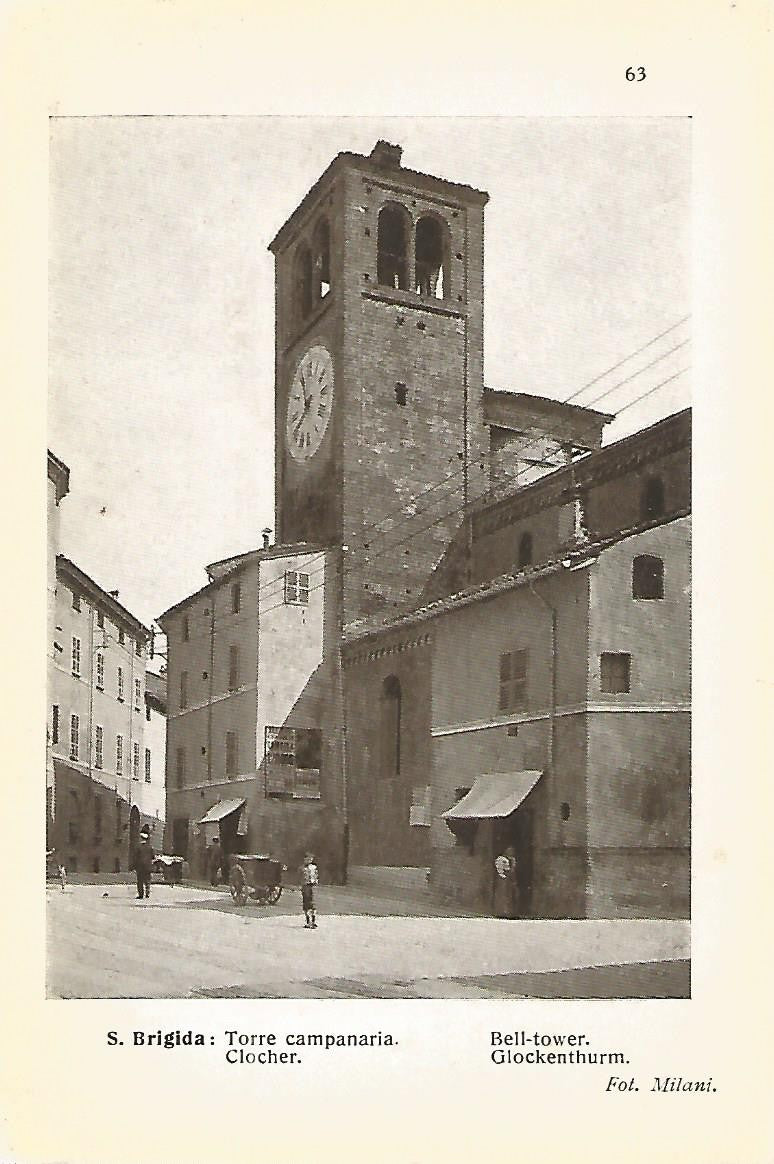 Lamina 633: IGLESIA DE SANTA BRIGIDA DE PIACENZA. Campanario