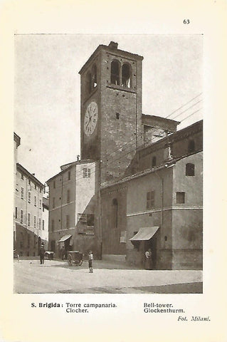Lamina 633: IGLESIA DE SANTA BRIGIDA DE PIACENZA. Campanario