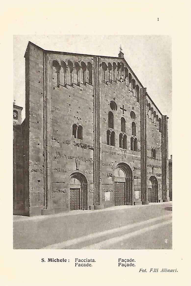 Lamina 644: PAVIA. Iglesia de San Miguel. Fachada