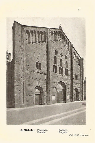 Lamina 644: PAVIA. Iglesia de San Miguel. Fachada