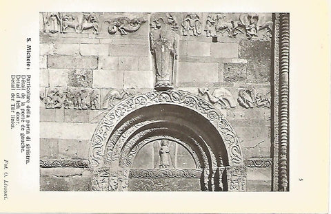 Lamina 646:  PAVIA. Iglesia de San Miguel. Detalle de la puerta izquierda