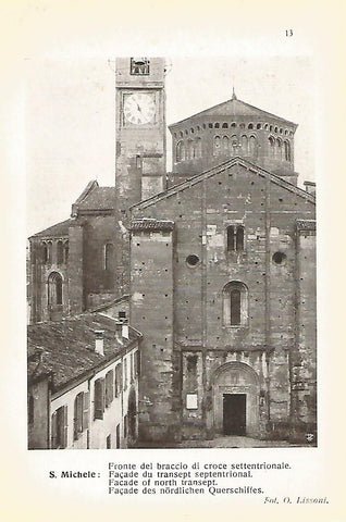 Lamina 650:  PAVIA. Iglesia de San Miguel. Fachada septentrional