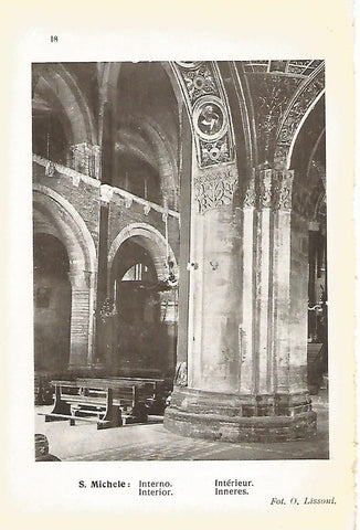 Lamina 652:  PAVIA. Iglesia de San Miguel. Interior