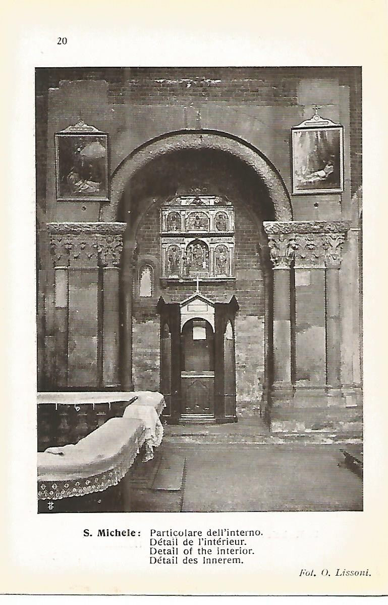 Lamina 653: PAVIA. Iglesia de San Miguel. Detalle del interior