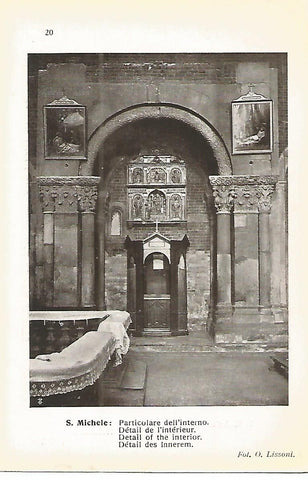 Lamina 653: PAVIA. Iglesia de San Miguel. Detalle del interior