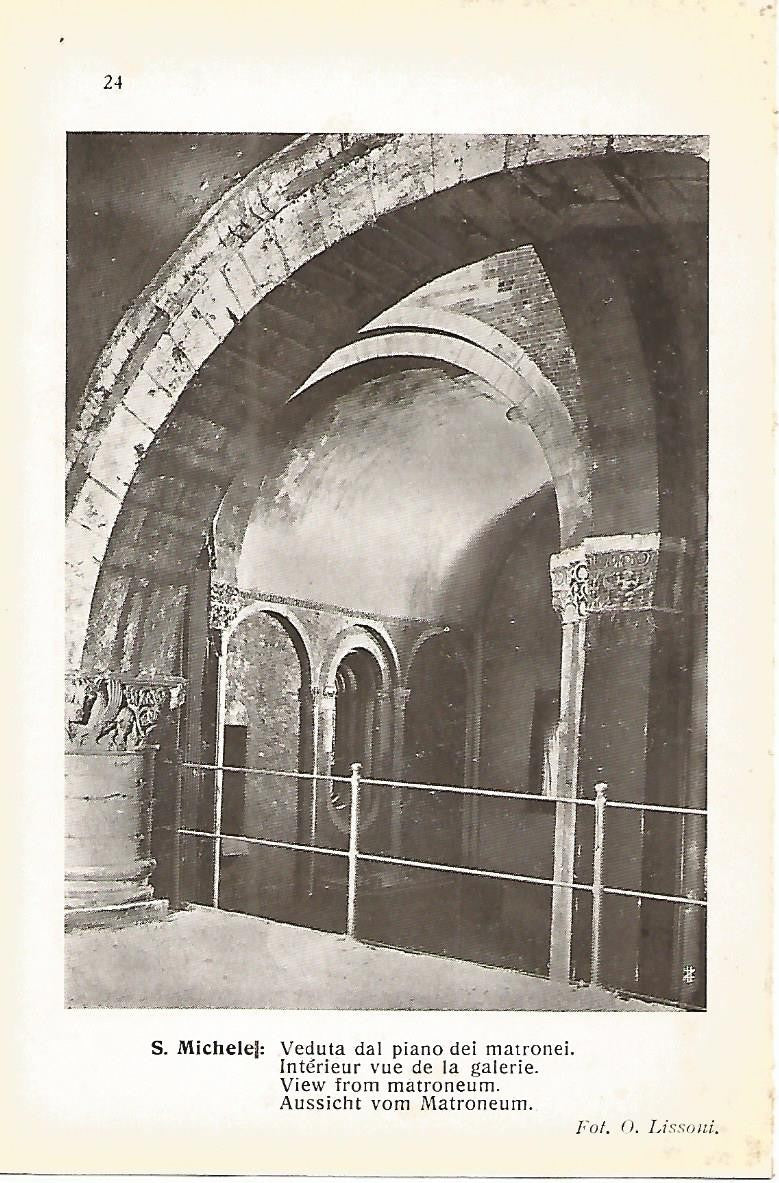 Lamina 655: PAVIA. Iglesia de San Miguel. Interior de la galeria