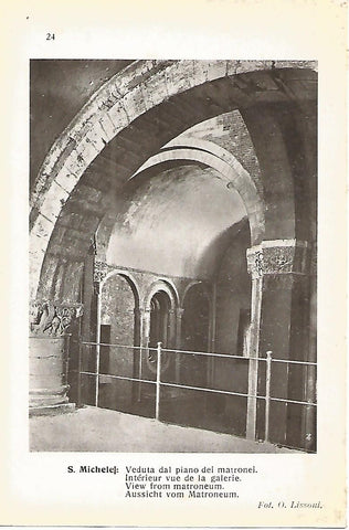 Lamina 655: PAVIA. Iglesia de San Miguel. Interior de la galeria