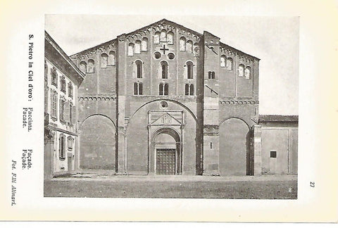 Lamina 657: PAVIA. Iglesia de San Pietro in Ciel d Oro. Fachada