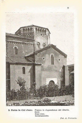 Lamina 659: PAVIA. Iglesia de San Pietro in Ciel d Oro. Lateral