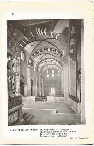 Lamina 660: PAVIA. Iglesia de San Pietro in Ciel d Oro. Interior del Altar Mayor
