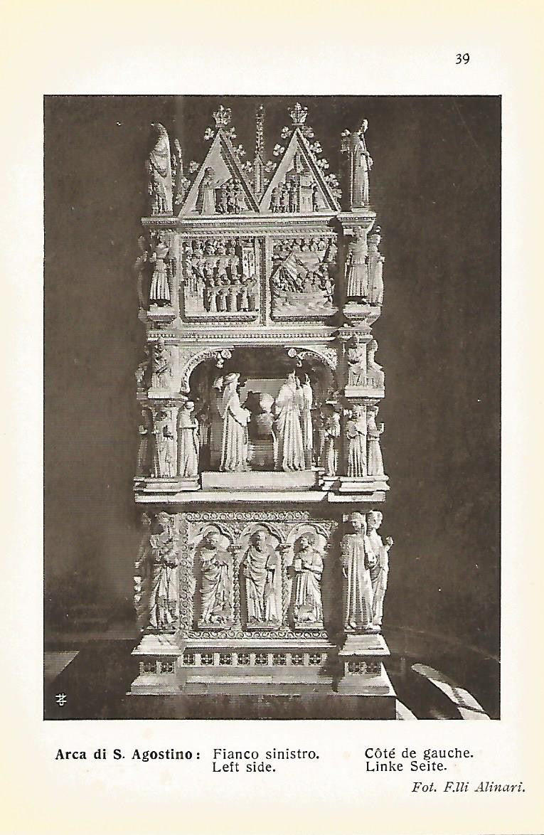 Lamina 663: PAVIA. Arca de San Agostino. Lateral izquierdo