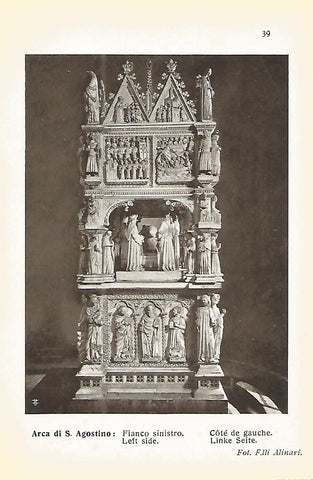 Lamina 663: PAVIA. Arca de San Agostino. Lateral izquierdo