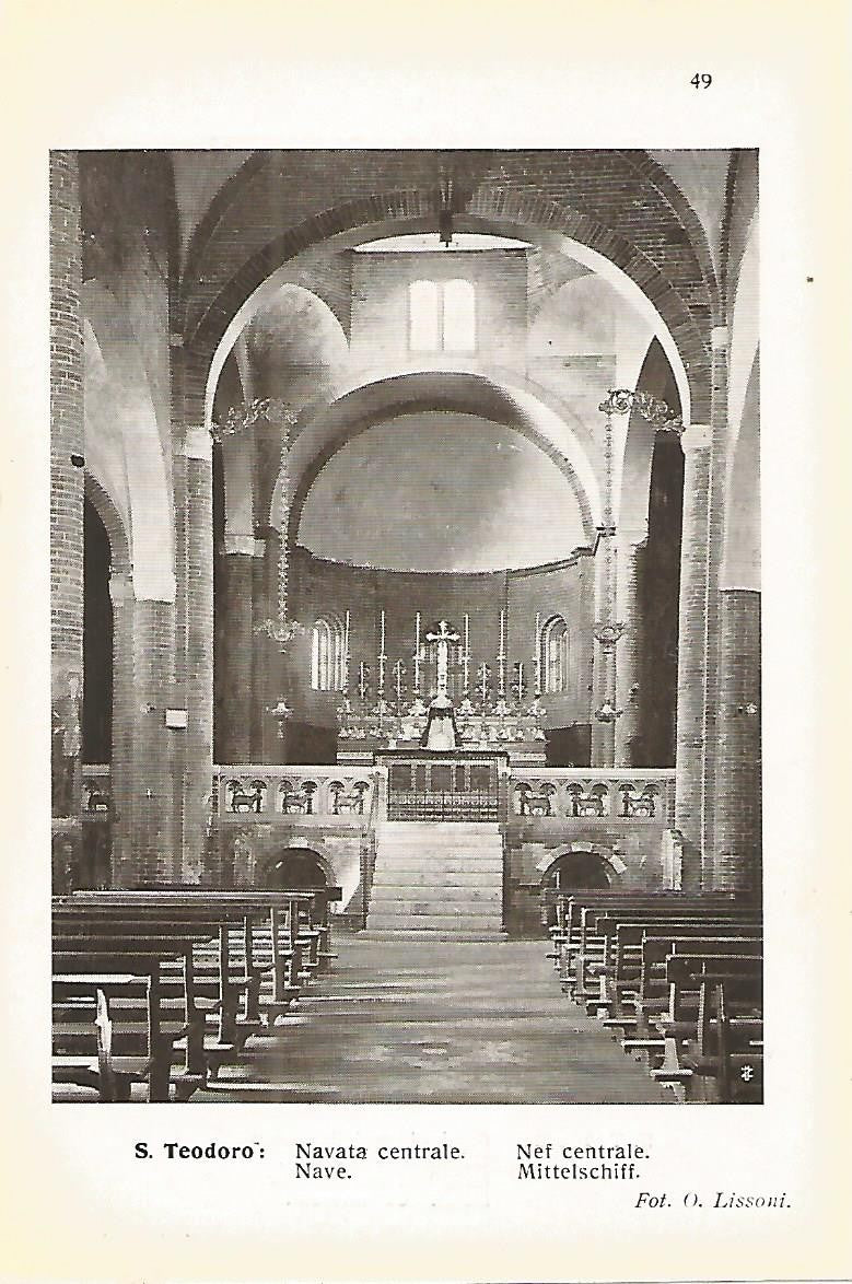 Lamina 668: PAVIA. Iglesia de San Teodoro. Nave central