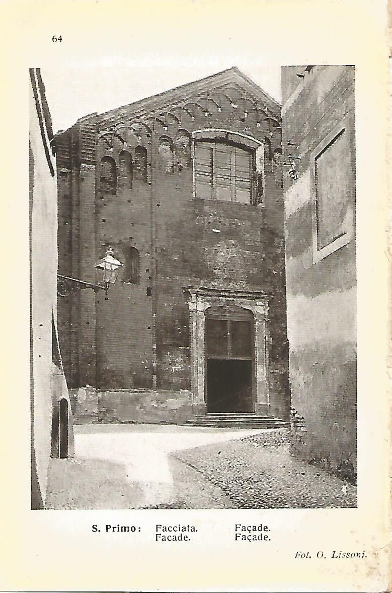 Lamina 675: PAVIA. Iglesia de San Primo. Fachada