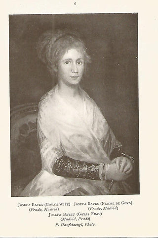 Lamina 677: GOYA. Josefa Bayeu (esposa de Goya)