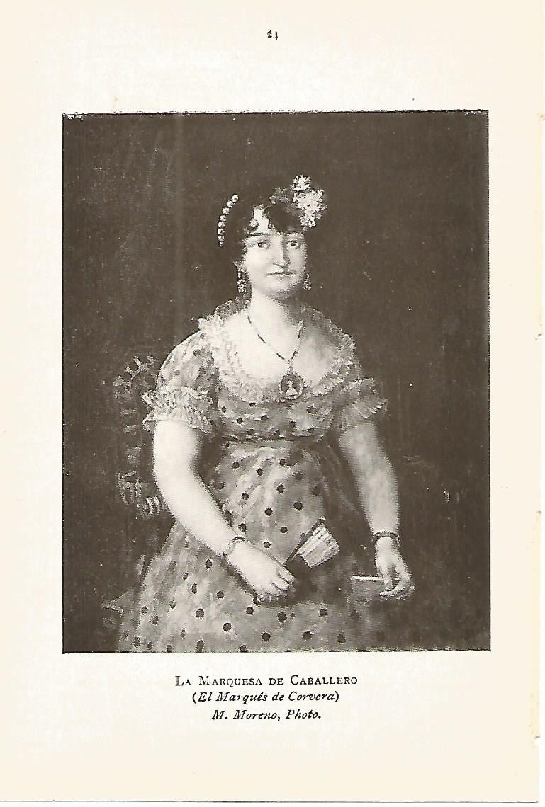 Lamina 686: GOYA. La Marquesa de Caballeros