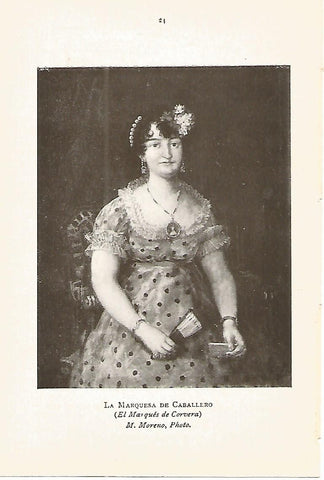 Lamina 686: GOYA. La Marquesa de Caballeros