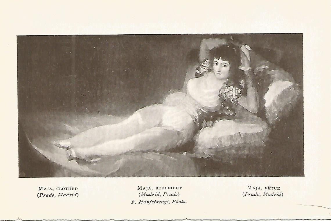Lamina 701: GOYA. La maja vestida