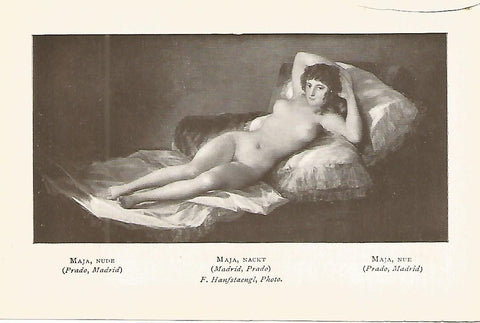 Lamina 702: GOYA. La maja desnuda