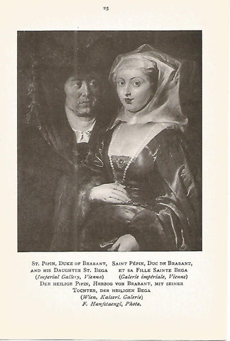 Lamina 718: RUBENS. Don Pepin Duque de Brabant y su hija Doña Bega