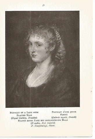 Lamina 724: RUBENS. Retrato de una mujer